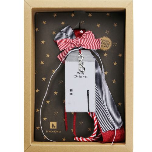 Γούρι Σπίτι ξύλινο-Merry Christmas 30x19εκ. 