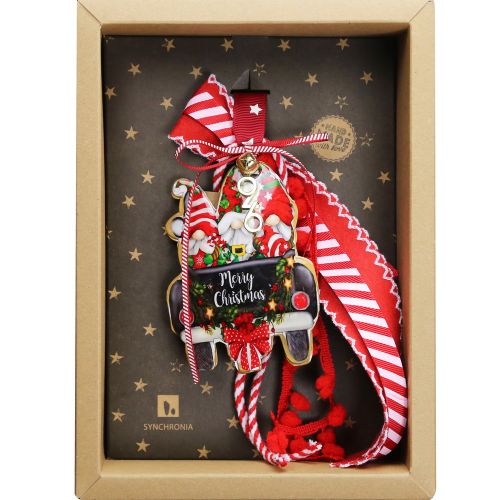 Γούρι Στολίδι μεταλλικό-Αυτοκίνητο Tomte 30x19εκ.