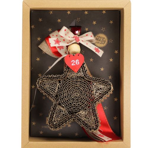 Γούρι Στολίδι κραφτ-Αστέρι 30x19εκ. 