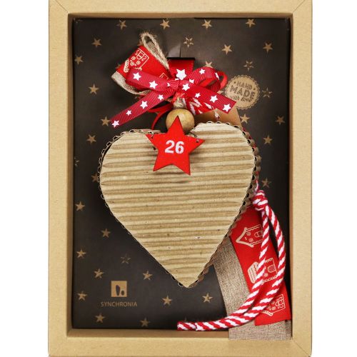 Lucky charm - Corrugated Heart Ornament