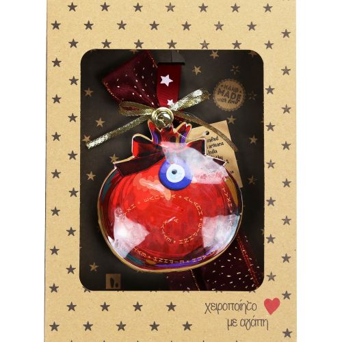 Γούρι Ρόδι με Μάτι - μέταλλο