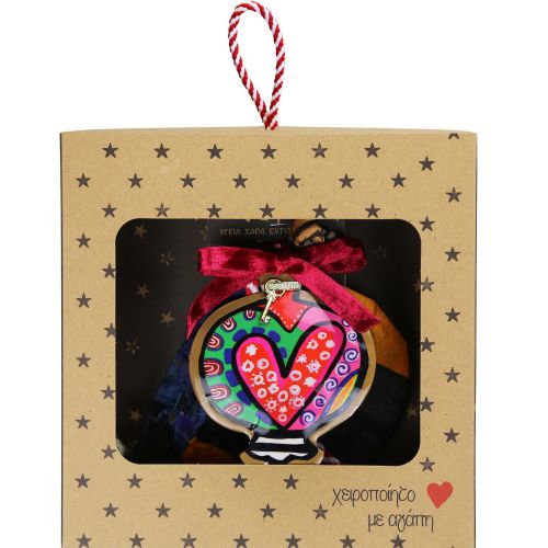 Γούρι Ρόδι boho-Καρδιά - μέταλλο