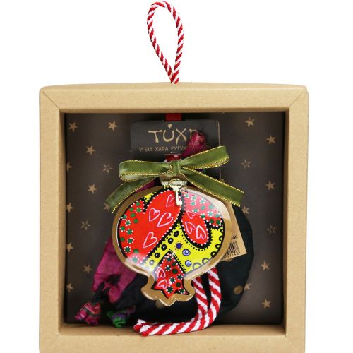 Γούρι Ρόδι boho-Καρδιές - μέταλλο