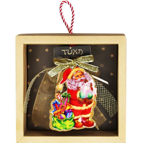 Γούρι Vintage Αγ.Βασίλης-Δώρα - μέταλλο