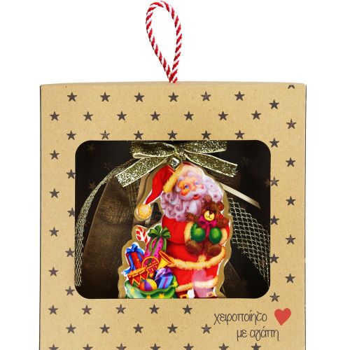 Γούρι Vintage Αγ.Βασίλης-Δώρα - μέταλλο