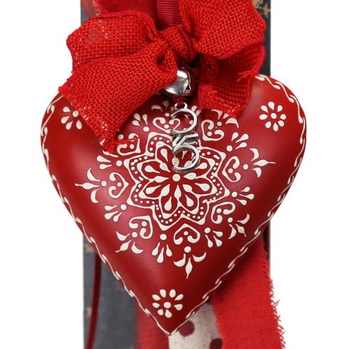 Γούρι Καρδιά Mantala-Κόκκινη - ΜΕΤΑΛΛΟ - 27x5,5x18,5