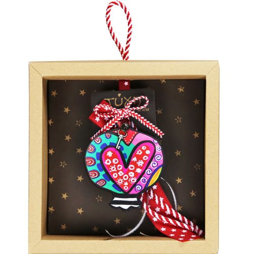 Γούρι Στολίδι τύχης-Ρόδι Καρδιά