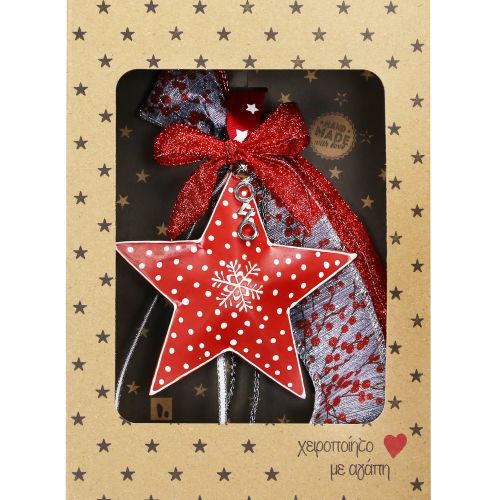 Γούρι Αστέρι πουά-Κόκκινο 