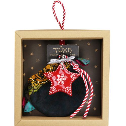 Γούρι Κόκκινο κεραμικό μίνι-Καρδιά 18εκ.