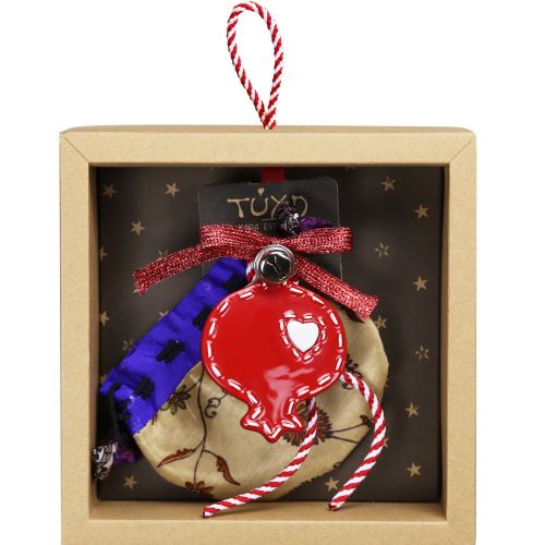 Γούρι Κεραμικό μίνι 18εκ. -Ρόδι με καρδιά