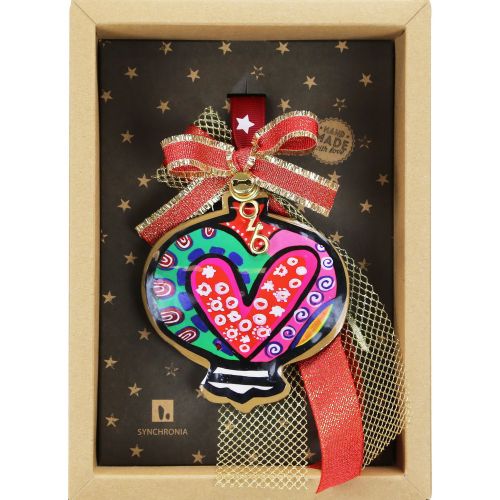 Γούρι Ρόδι boho μετ.-Καρδιά