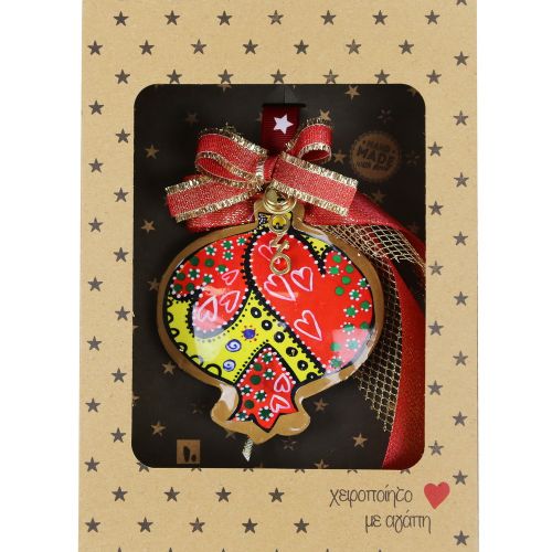 Γούρι Ρόδι boho μετ.-Καρδιές