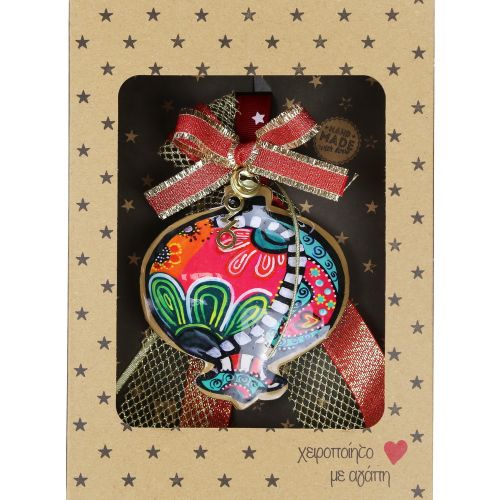 Γούρι Ρόδι boho μετ.-Λουλούδια