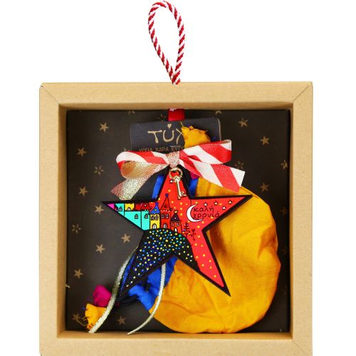 Γούρι Αστέρι JOY-χωριό / κόκκινο