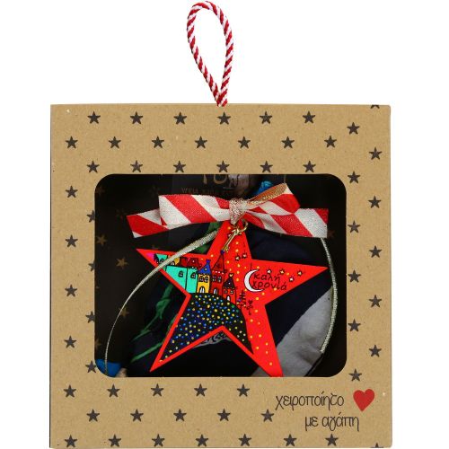 Γούρι Αστέρι JOY-χωριό / κόκκινο