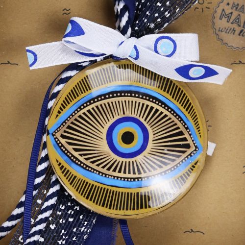 Γούρι Μάτι μεταλλικό μικρό-Dazzling