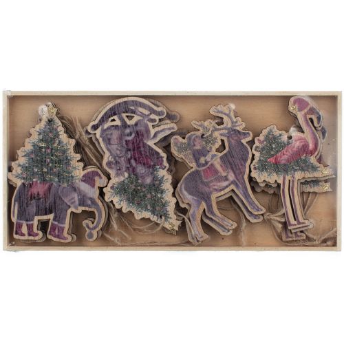 Box of Exotic Xmas Animals 9x5x0,3 cm