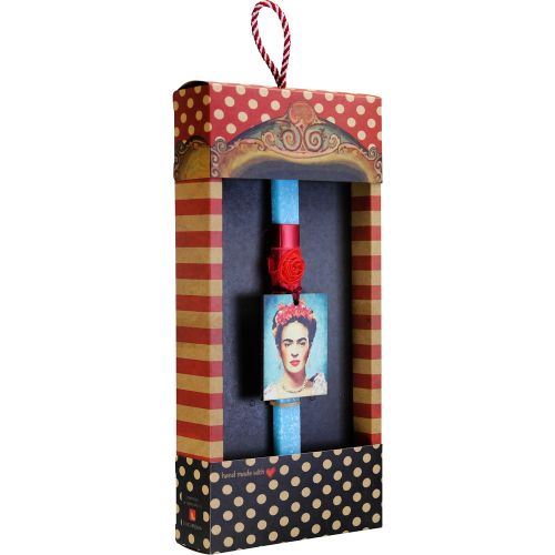 Λαμπάδα Frida Kahlo - Τιρκουάζ