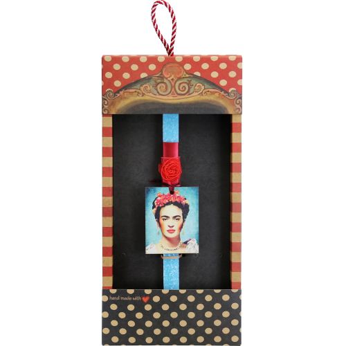Λαμπάδα Frida Kahlo - Τιρκουάζ