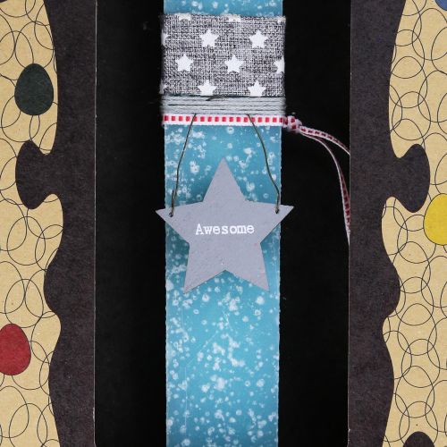 Λαμπάδα 20 Αστεράκι γκρι - Βεραμάν