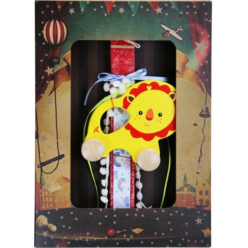 Easter Candle Wooden animal with wheels