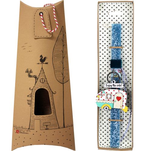 Easter Candle Keyring caravan