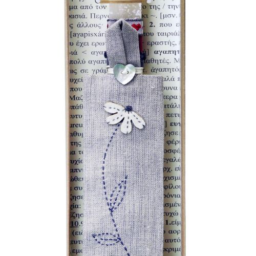 Easter Candle Linen bookmark-Daisy
