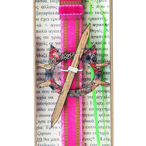 Λαμπάδα Κλιπ μαλλιών - Φούξια νέον