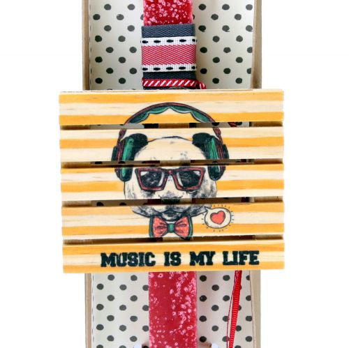 Λαμπάδα Παλέτα σουβέρ - Κόκκινο