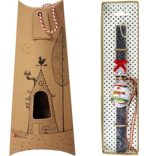 Easter Candle egg recycled paper