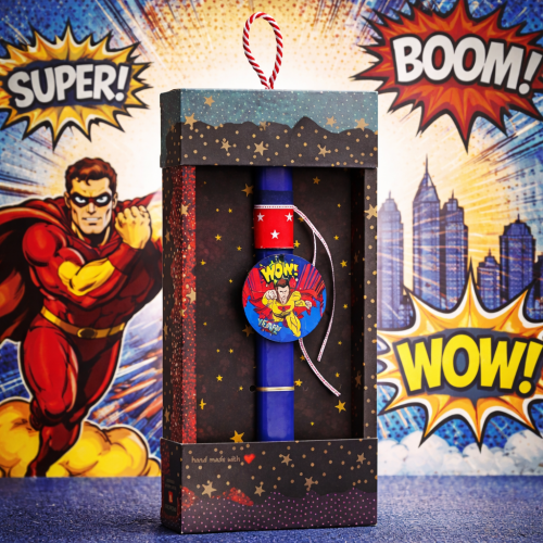 Λαμπάδα Basic -Super  Hero WOW