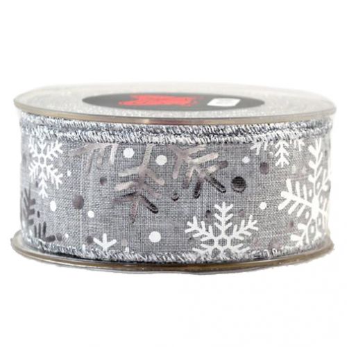 Κορδέλα 9μ. METALLIC FLAKES 43χιλ. - Ασημί