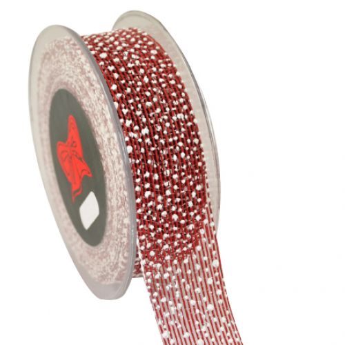 Κορδέλα JUDE PUFF UP POLKA DOTS  30χιλ.Χ9μ. κόκκινο