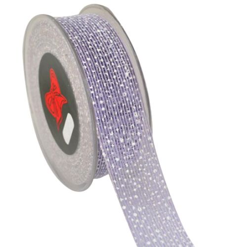 Κορδέλα JUDE PUFF UP POLKA DOTS  30χιλ.Χ9μ. ανοιχτό μωβ