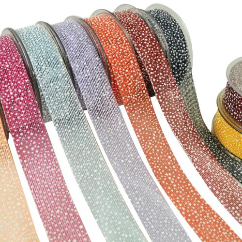 Κορδέλα JUDE PUFF UP POLKA DOTS  30χιλ.Χ9μ. ανοιχτό μωβ