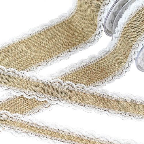 Κορδέλα 9μ. AMOR CANVAS 23χιλ. - Φυσικό