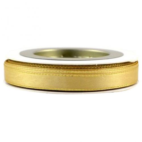 Κορδέλα 23μ. Σατέν METALIC FINISH 10χιλ. - χρυσή
