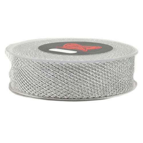 Κορδέλα 18μ. INFERNO HIVE 2,3εκ. - Ασημί