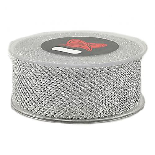 Κορδέλα 18μ. INFERNO HIVE 4,3εκ. - Ασημί