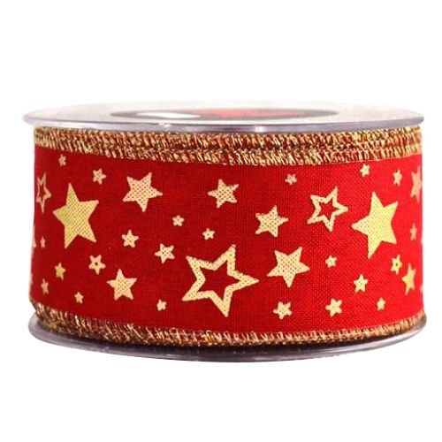 Κορδέλα 9μ. LIMBERTAD STARSHINE 50χιλ. - κόκκινη