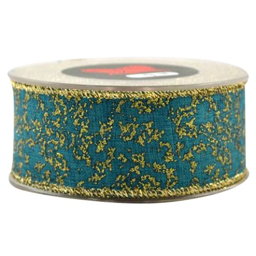 Κορδέλα 9μ. LIBERTAD STARDUST 43χιλ. - πετρόλ/χρυσό