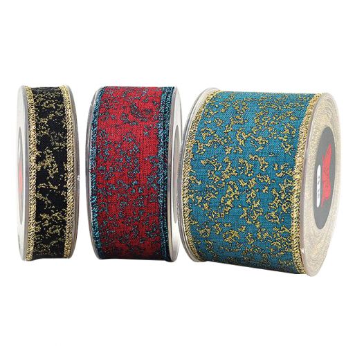 Κορδέλα 9μ. LIBERTAD STARDUST 43χιλ. - πετρόλ/χρυσό