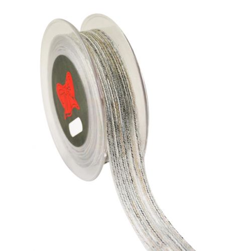 Κορδέλα 9μ. SANTORINΙ 25χιλ. - Μπεζ,Ασημί