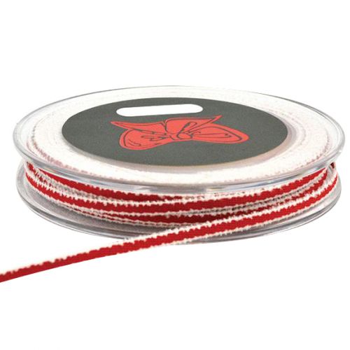 Κορδέλα 18μ. REDINA 3χιλ. - κόκκινο/λευκό