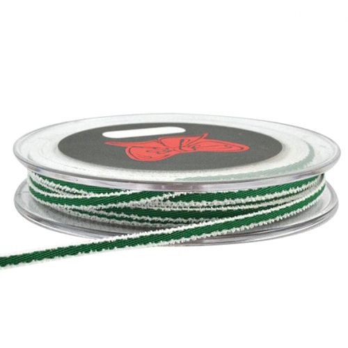 Κορδέλα 18μ. REDINA 3χιλ. - πράσινο/λευκό