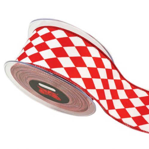 Κορδέλα 9μ. HOLLAND RAVEL 6.7εκ. - Κόκκινη-Λευκό