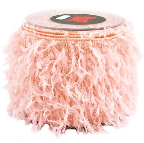 Κορδέλα 4,5μ. FEATHER FUR 100χιλ. - Σομόν