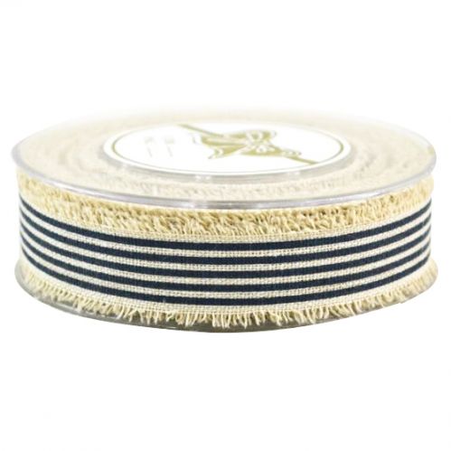 Κορδέλα 9μ. LONETA FRAYING STRIPES  40χιλ. - Μπλε