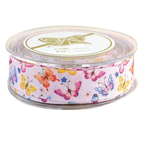 Κορδέλα 9μ. Πεταλούδες 23χ. - Ροζ