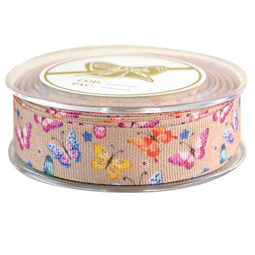 Κορδέλα 9μ. Πεταλούδες 23χ. - Μπεζ